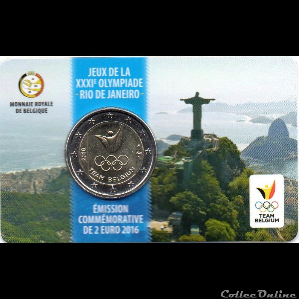 monnaie euro a belgique 2016 jeux olympique de rio