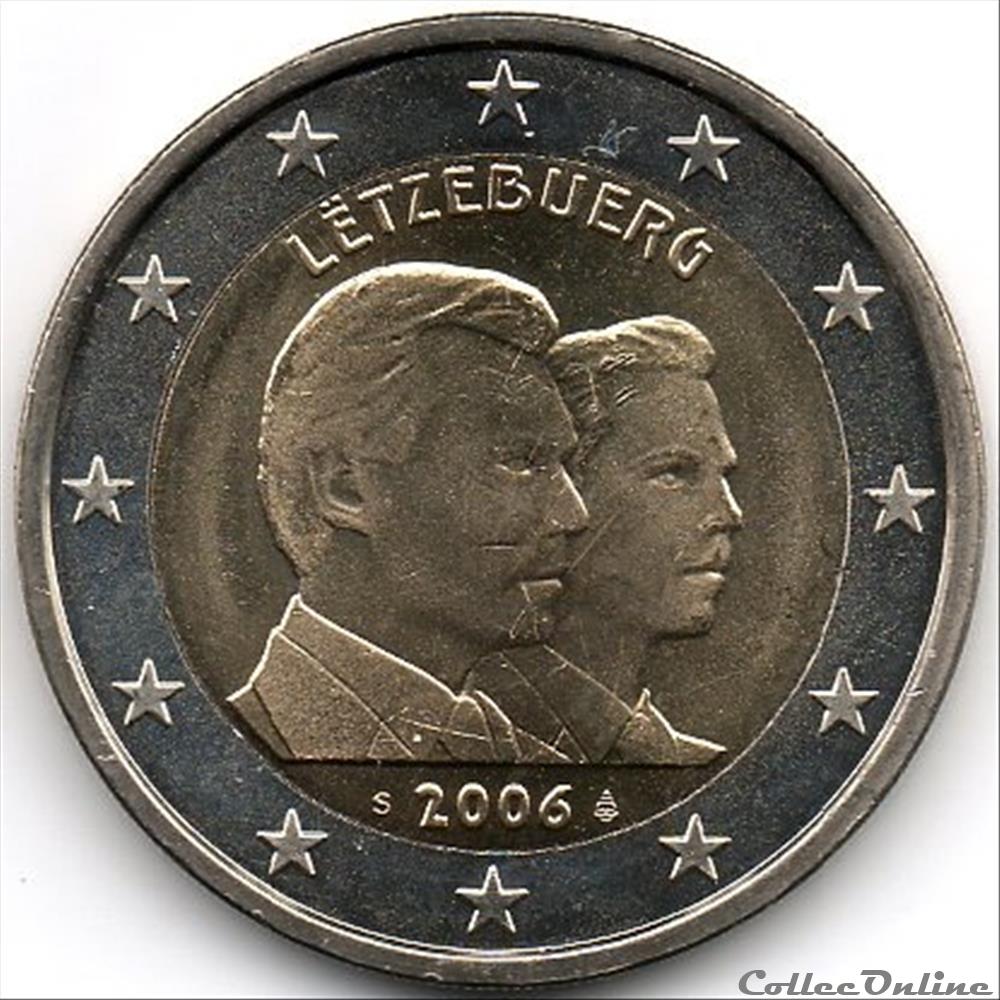monnaie euro luxembourg 2006 grand duc heritier gui