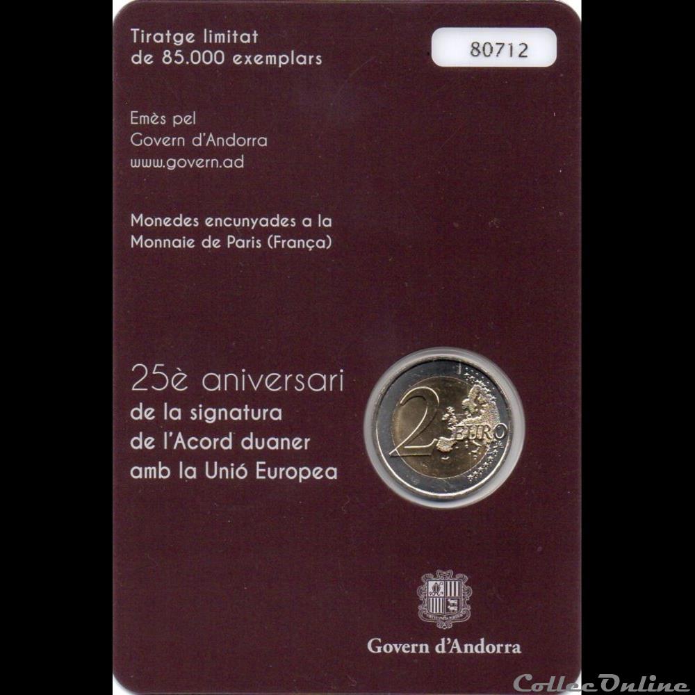 2015 : 25 ans Union Douanière UE monnaie euro andorre 2015 25 ans union douaniere ue