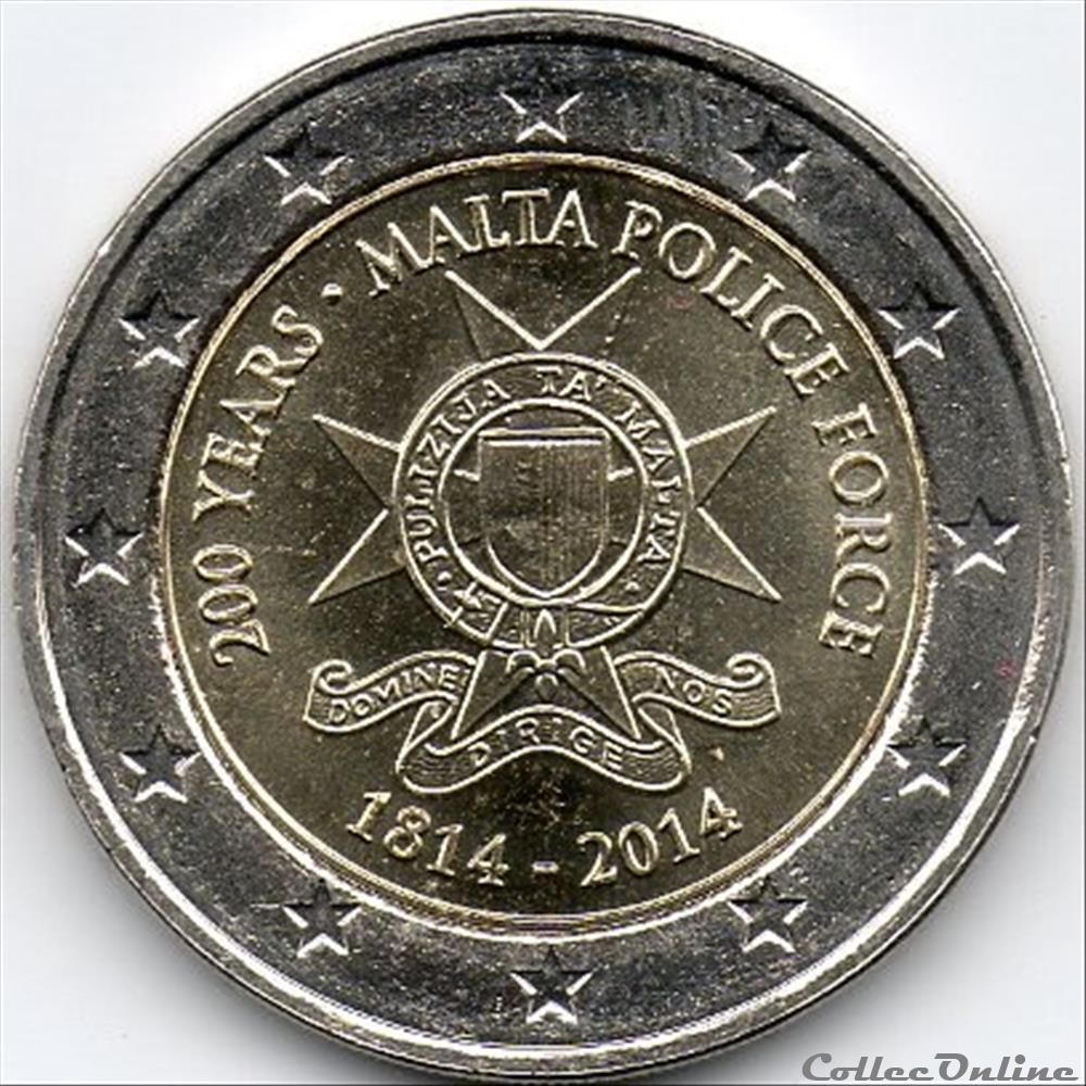 2014 : Force de Police monnaie euro malte 2014 force de police