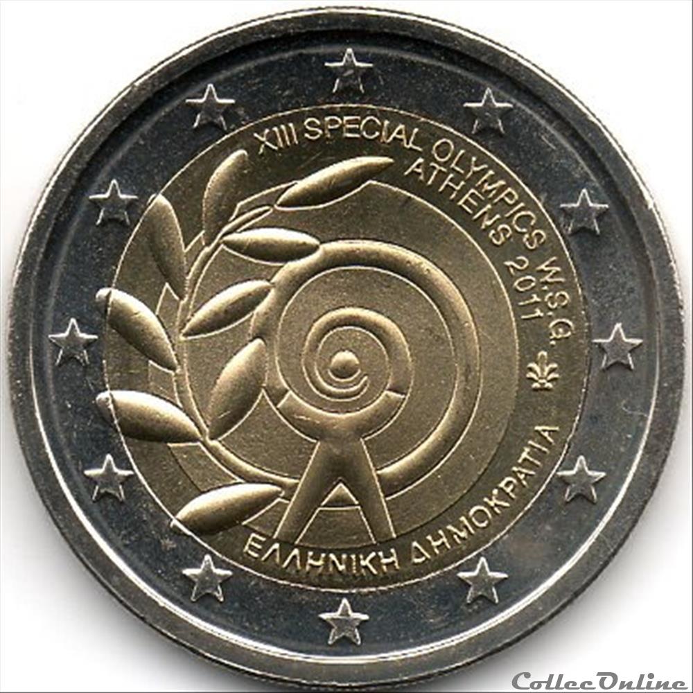 2011 : Les J.O. spéciaux à Athènes monnaie euro grece 2011 les j o speciaux a athenes
