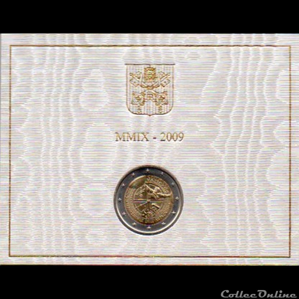 2009 : Année Inter. de l'Astrono monnaie euro vatican 2009 annee inter de astrono