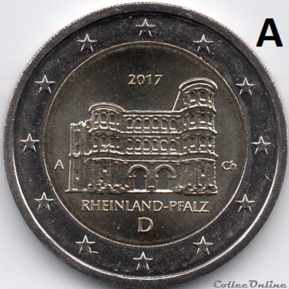 monnaie euro allemagne 2017 porta nigra