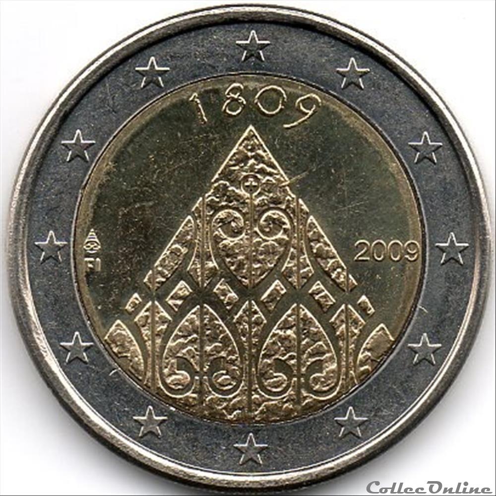 monnaie euro finlande 2009 200 ans fin de la guerre