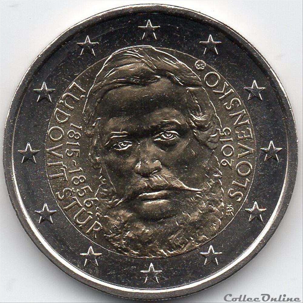 2015 : 200ème Anniversaire de la naissance de Ludovit tur monnaie euro slovaquie 2015 200eme anniversaire de la naissance de ludovit tur