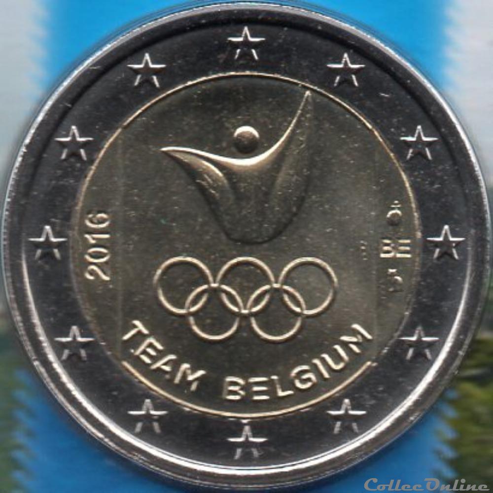 monnaie euro a belgique 2016 jeux olympique de rio