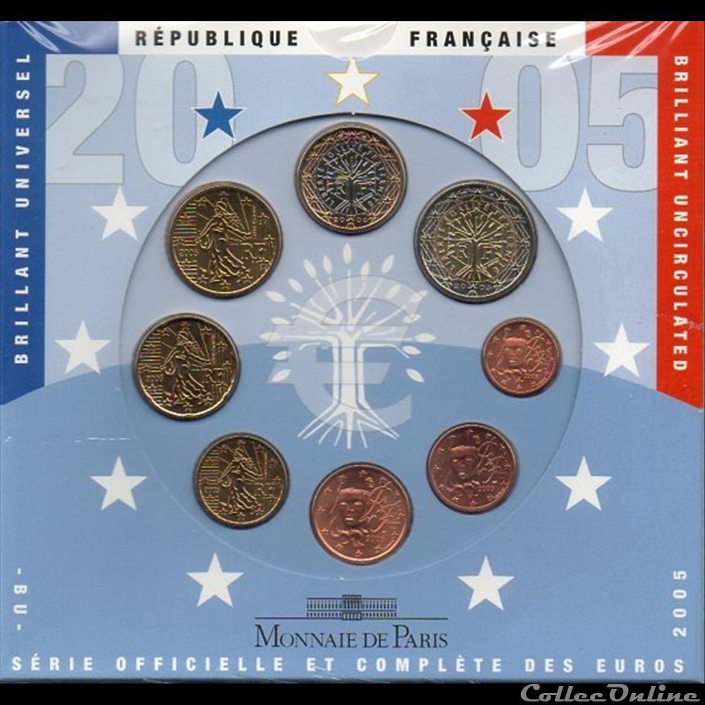 BU 2005 : monnaie euro france bu 2005