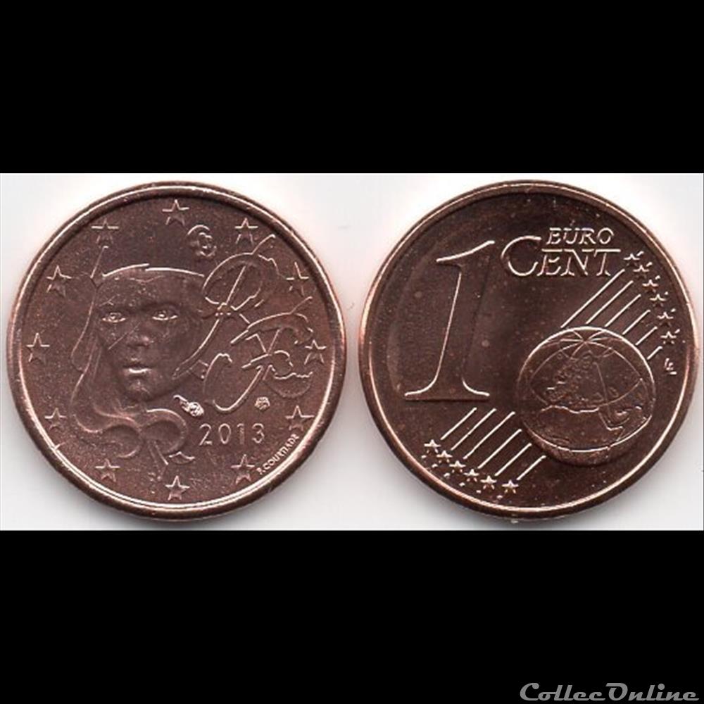 monnaie euro france 1 cent 2013 marianne symbole de la republique francaise