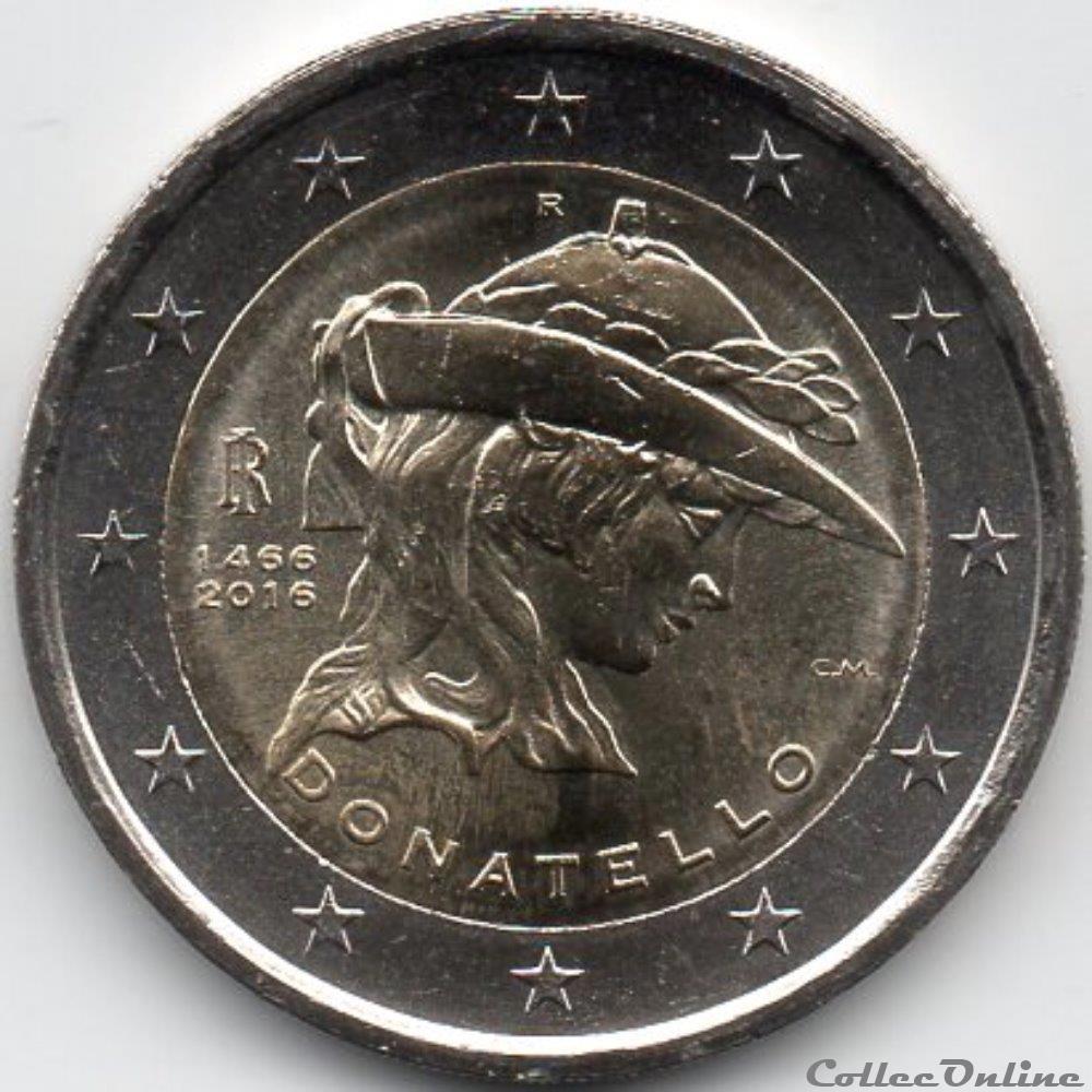monnaie euro italie 2016 550 ans deces de donatello