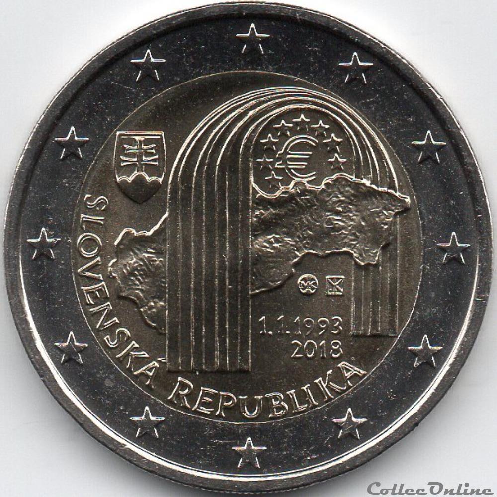 monnaie euro slovaquie 2018 25 ans de la republique slovaque