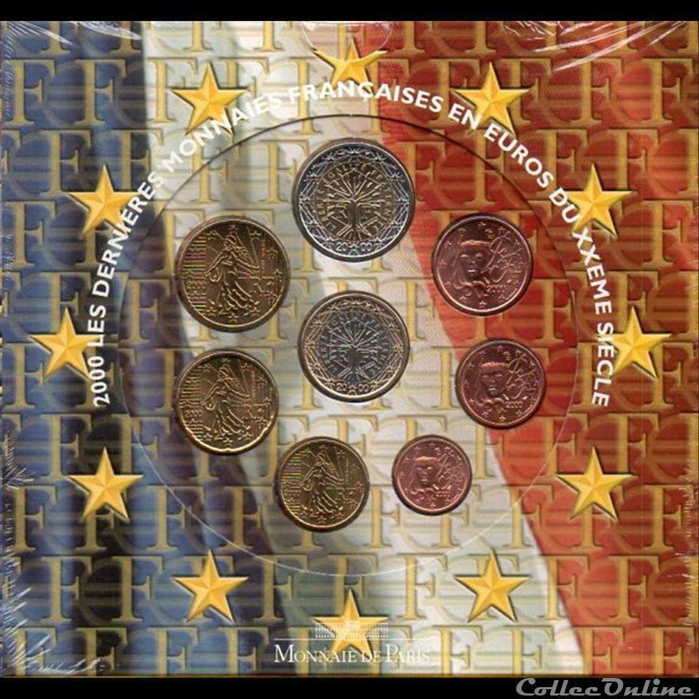 BU 2000 : monnaie euro france bu 2000