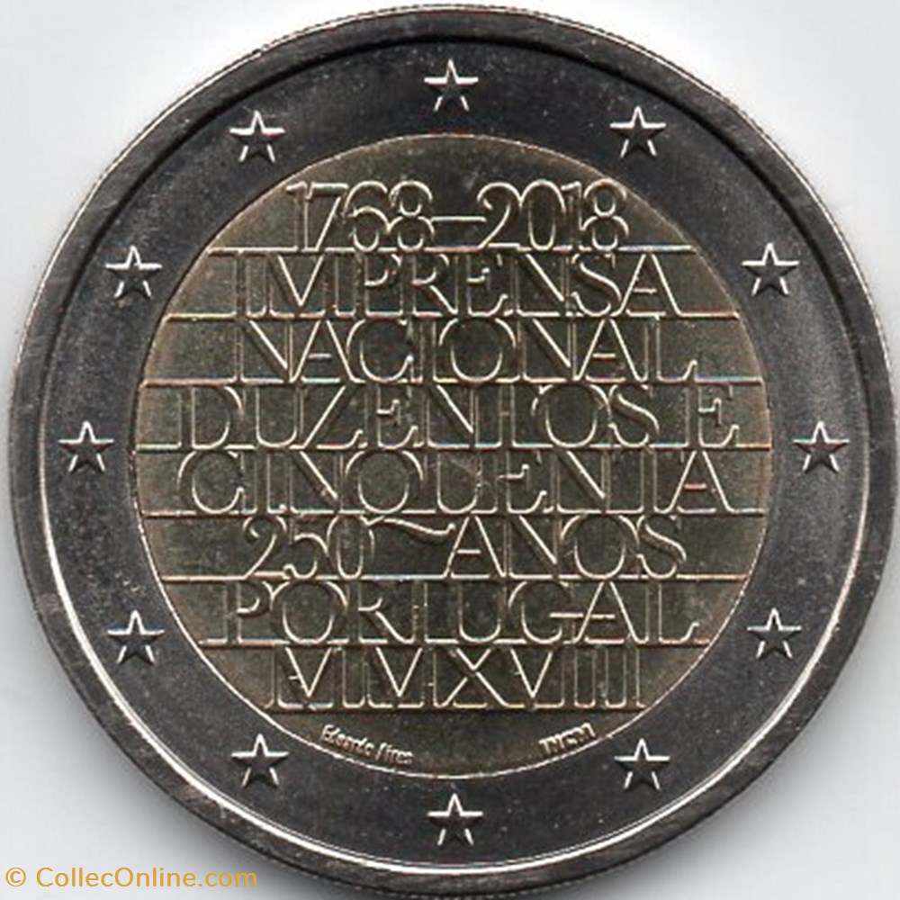 monnaie euro portugal 2018 250 ans de la presse nationale
