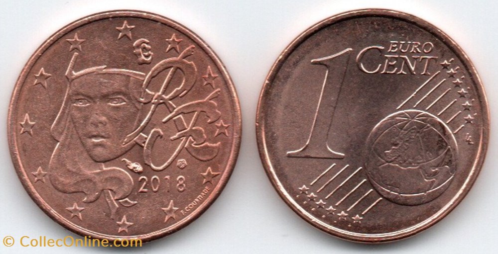 monnaie euro france 1 cent 2018 marianne symbole de la republique francaise