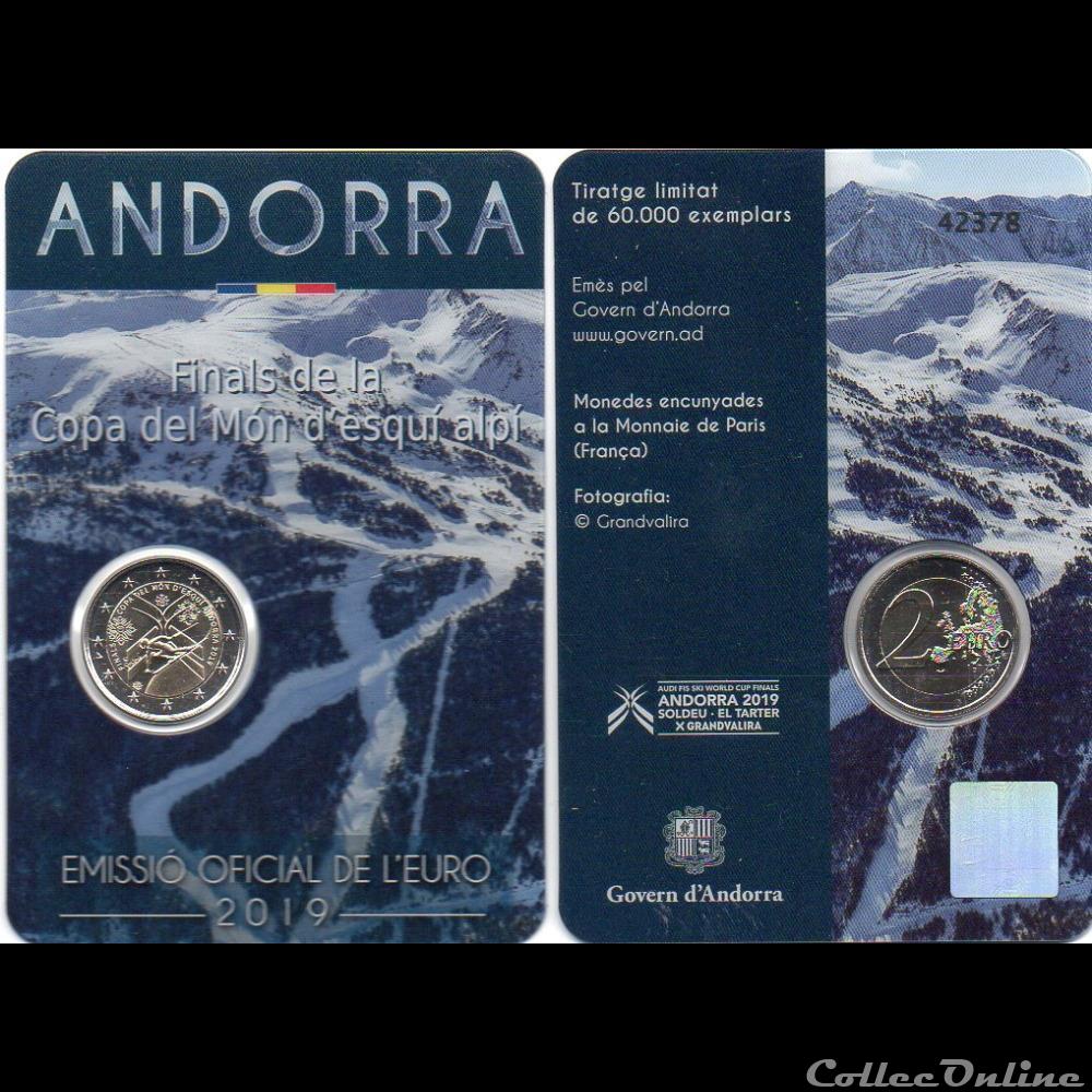 2019 : Final coupe du monde du ski Alpin 2 monnaie euro andorre 2019 final coupe du monde du ski alpin