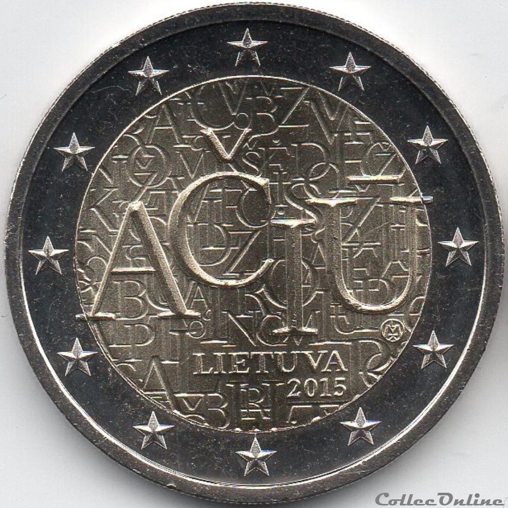 2015 : Langue Lituanienne monnaie euro 2015 langue lituanienne