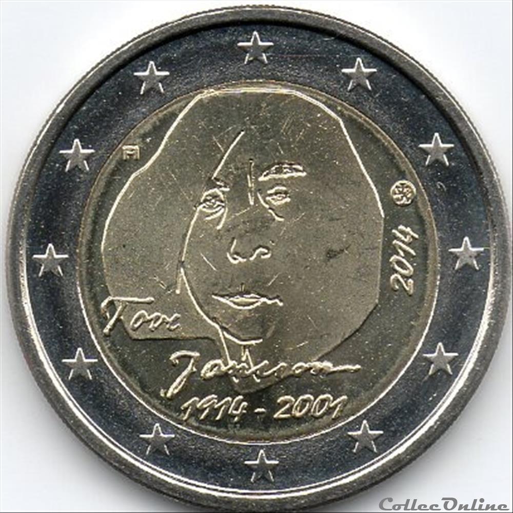 2014 : Tove Jansson monnaie euro finlande 2014 tove jansson