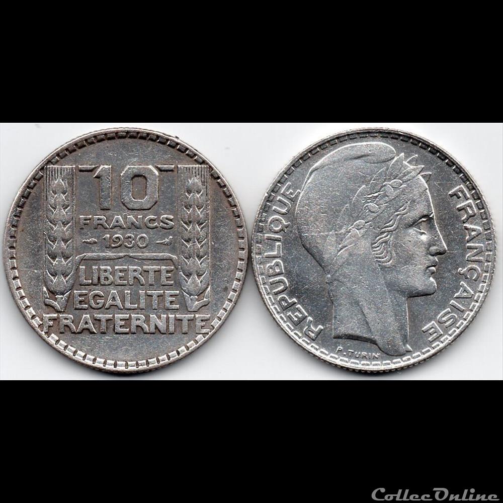 10 fr turin argent 1930 monnaie france moderne 10 fr turin argent 1930