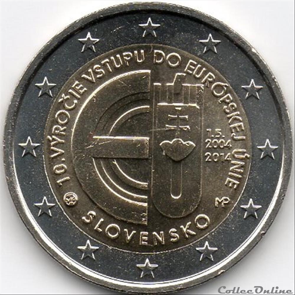 2014 : 10e anniversaire de son entrée dans l'union européenne monnaie slovaquie 2014 10e anniversaire de son entree dans union europeenne