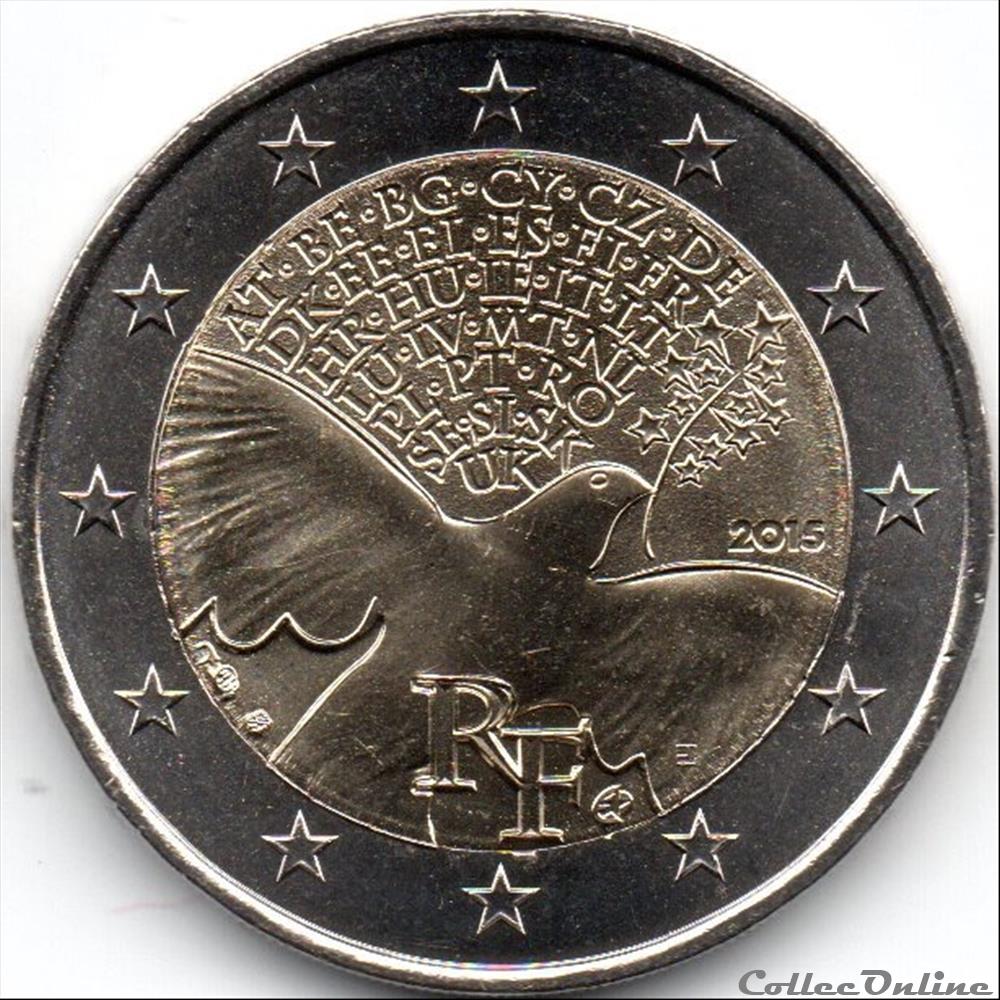 2015 : 70 ans de Paix en Europe monnaie france 2015 70 ans de paix en europe
