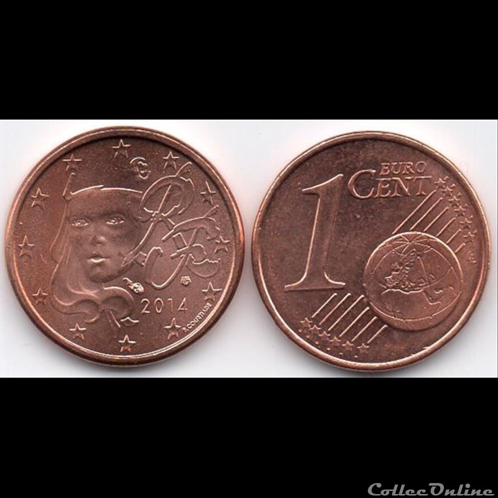 monnaie euro france 1 cent 2014 marianne symbole de la republique francaise