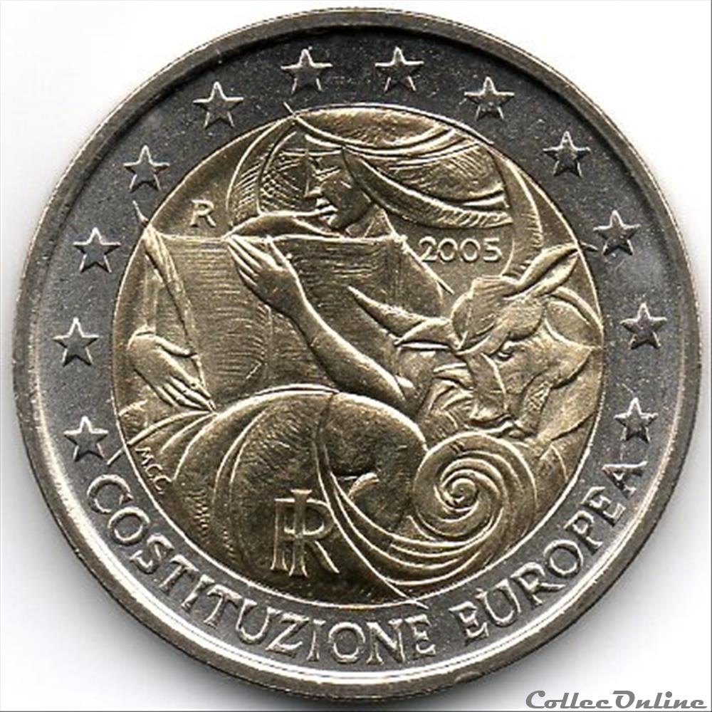 2005 : Const. Europeenne monnaie italie 2005 const europeenne