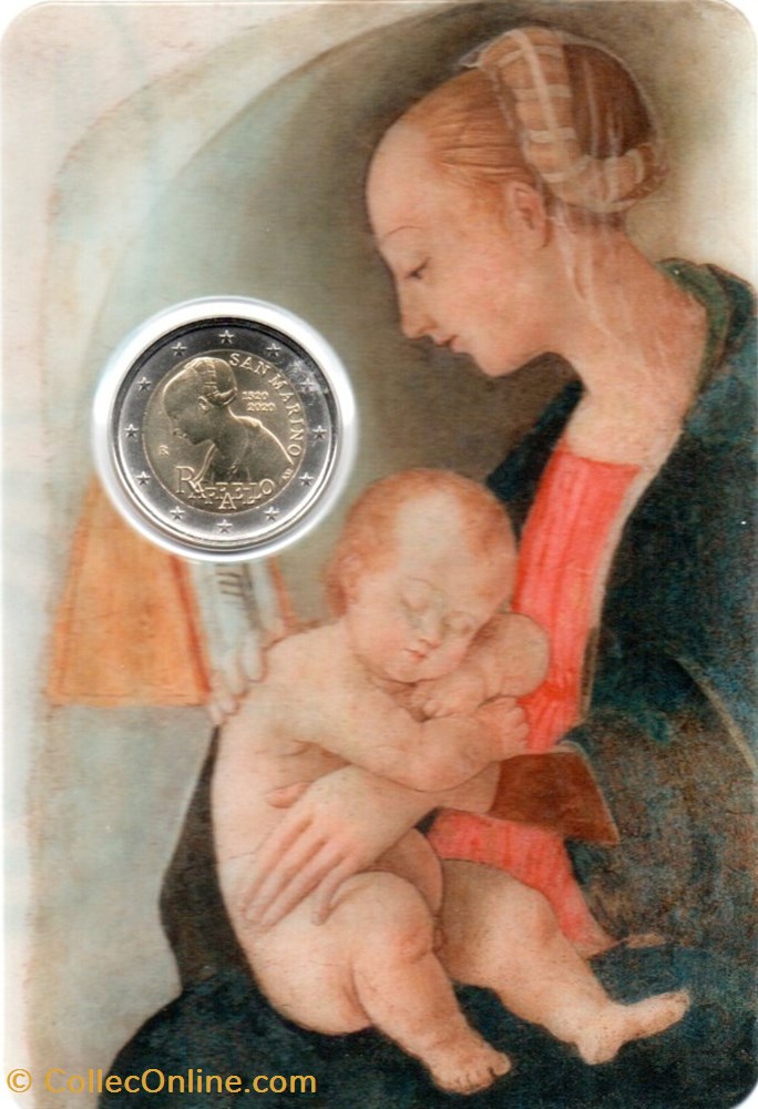 2020 : 500 em anniversaire de la mort de Raffaello monnaies euros saint marin 2020 500 em anniversaire de la mort de raffaello