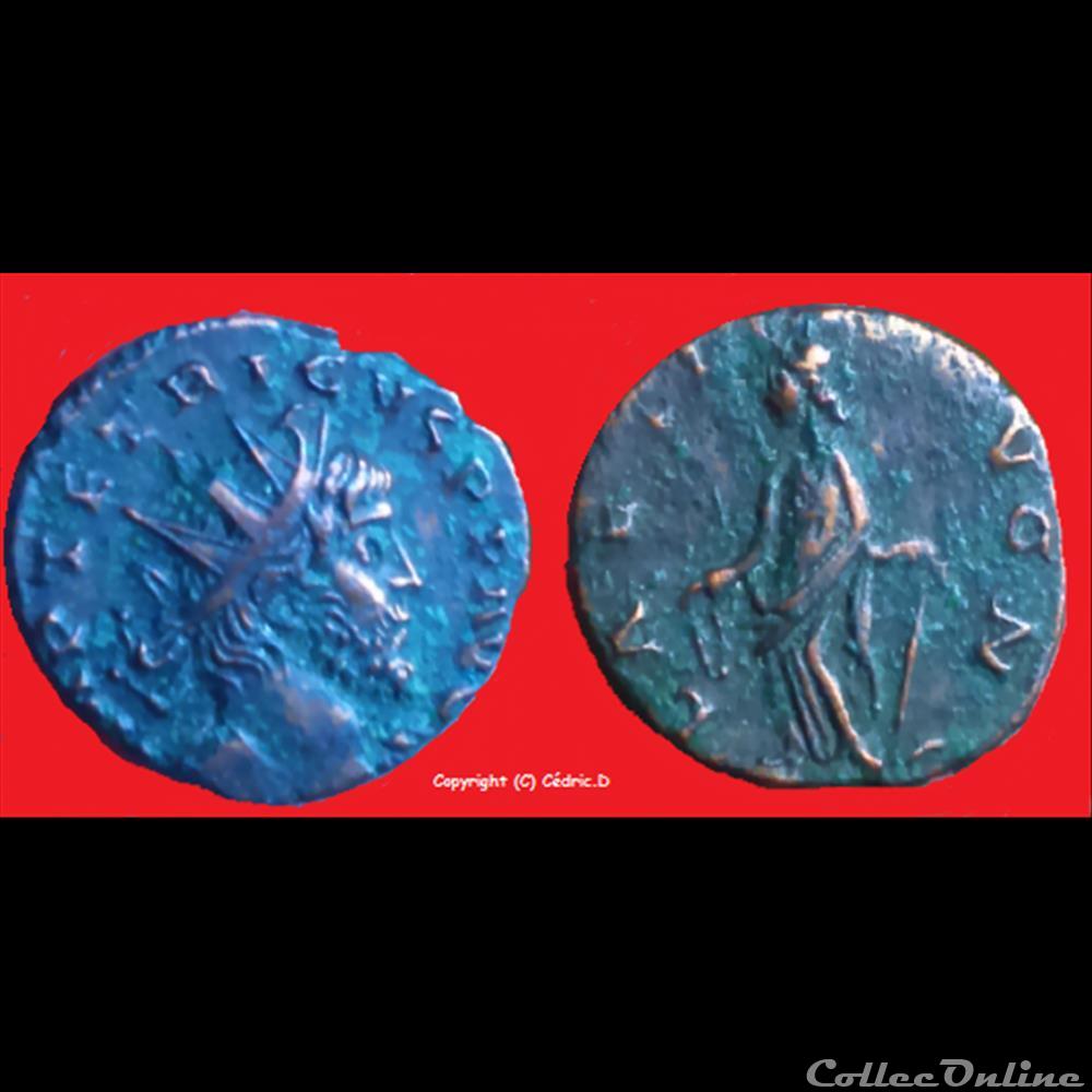 monnaie antique romaine tetricus ier laetitia avg n