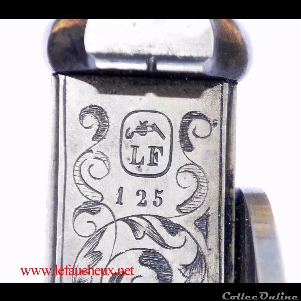 militarium arme feux ancienne revolver pistolet casimir lefaucheux 1845