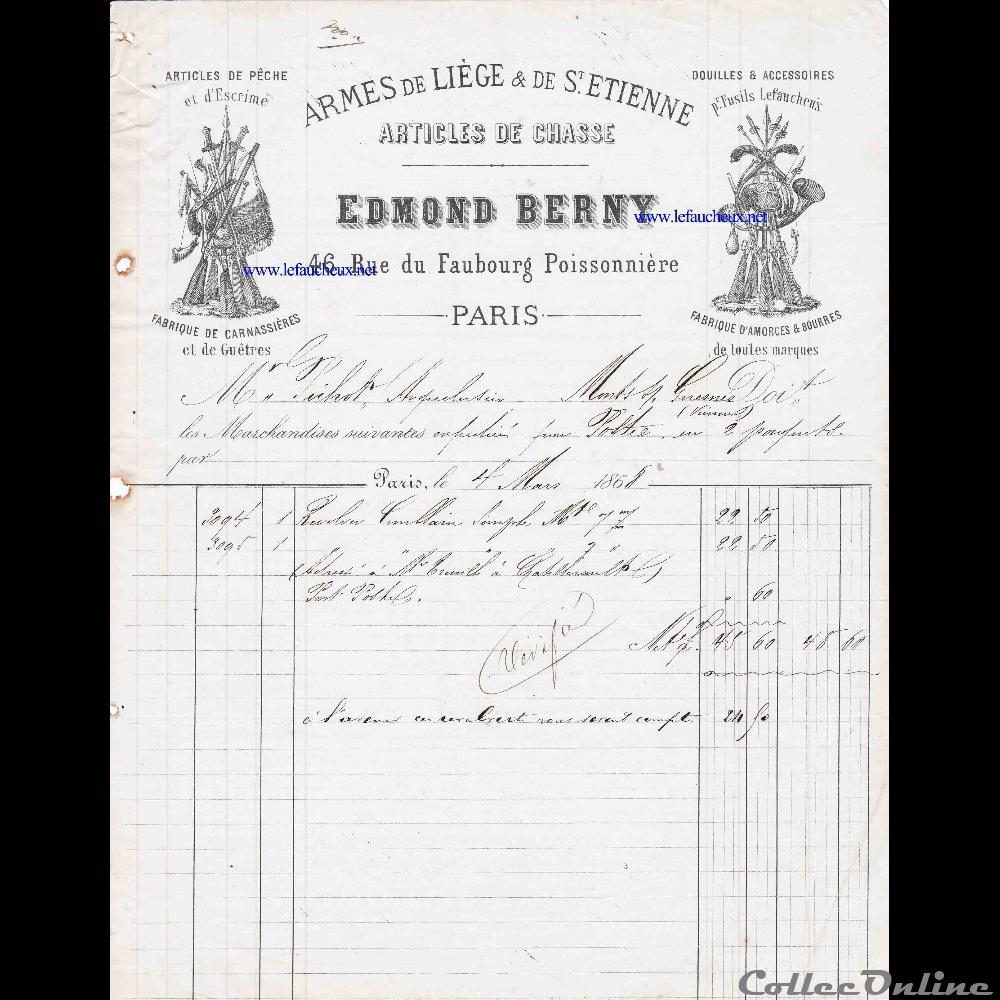 vieux papier collection fusil maison edmond berny