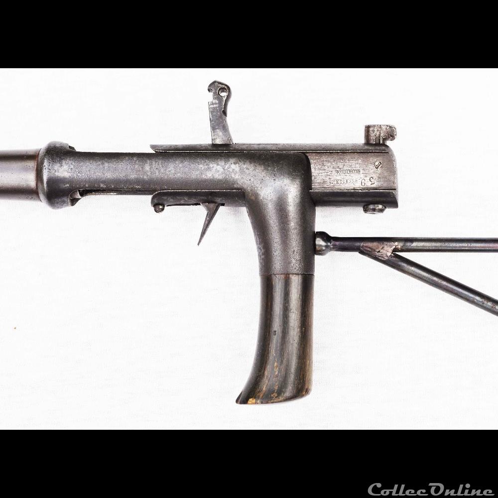 militarium arme feux ancienne canne fusil 14 mm