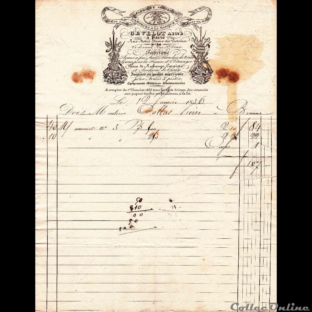 La Maison Gévelot I 3 vieux papier collection fusil la maison gevelot i