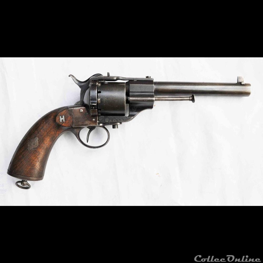 Revolver Lefaucheux à carcasse fermée pour l'armée Norvégienne militarium autre revolver lefaucheux a carcasse fermee pour armee norvegienne