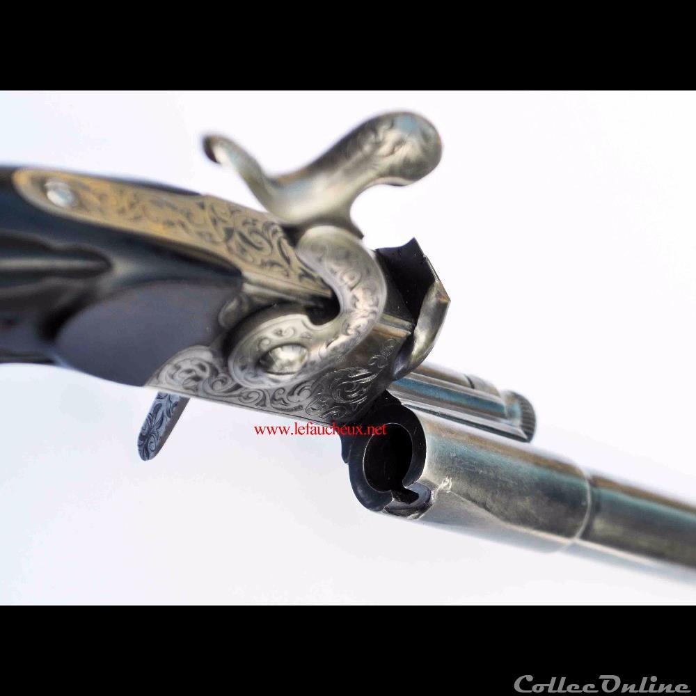 militarium arme feux ancienne revolver pistolet casimir lefaucheux 1845