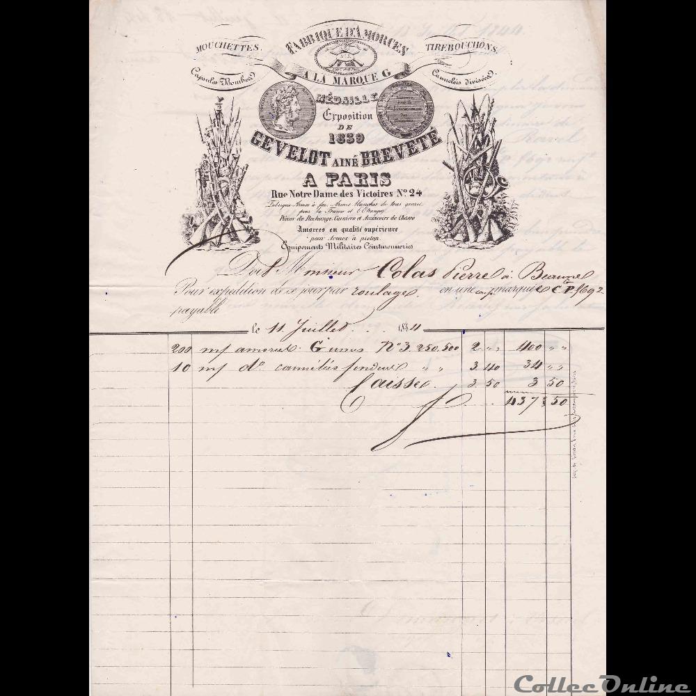 vieux papier collection fusil la maisongevelot iii