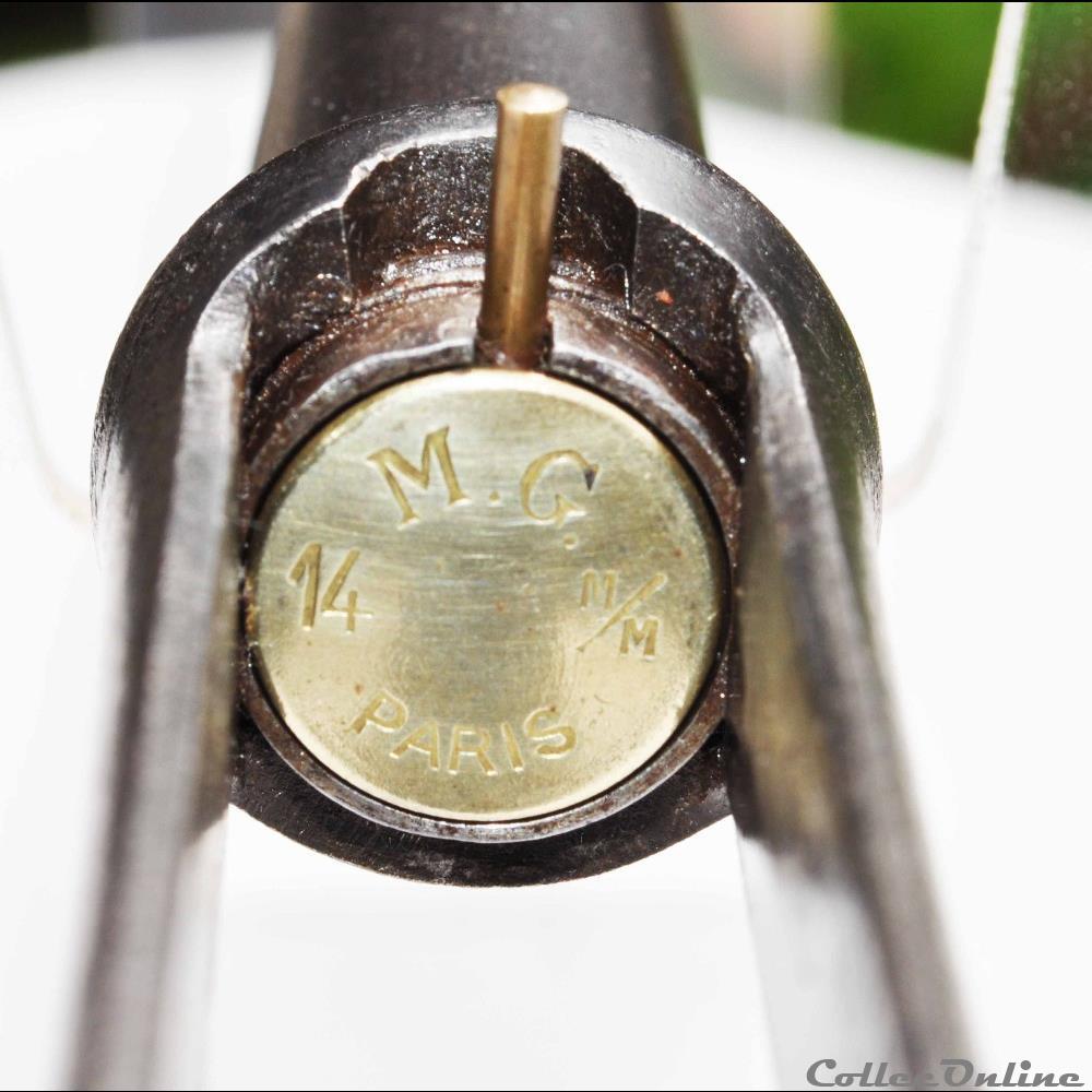 militarium arme feux ancienne canne fusil 14 mm