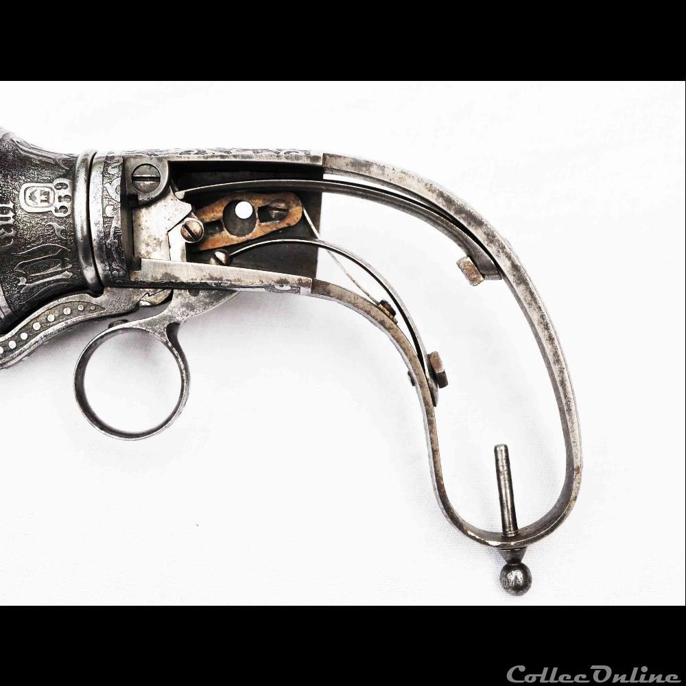 Poivrière Casimir Lefaucheux 12 mm à 5 coups 3 militarium arme feux ancienne revolver poivriere casimir lefaucheux 12 mm a 5 coups