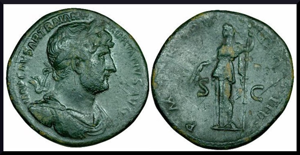 monnaies antiques romaines imperiales et republicaines sesterce hadrien 117 138 clementia