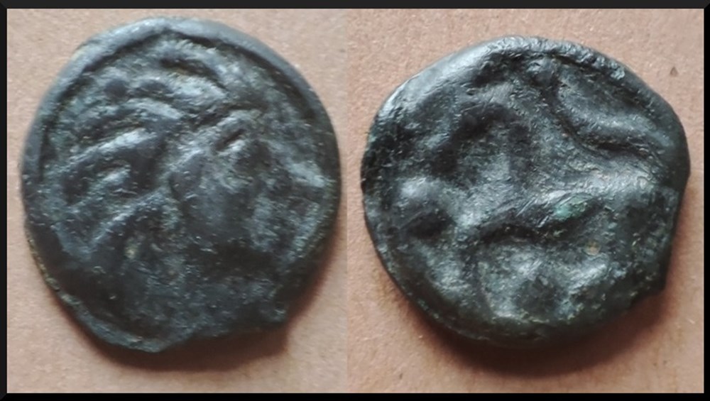 monnaies antiques celtes potin a la tete indien des senones