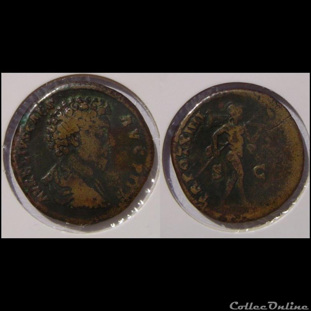Sesterce Marce Aurèle monnaie antique romaine sesterce marce aurele