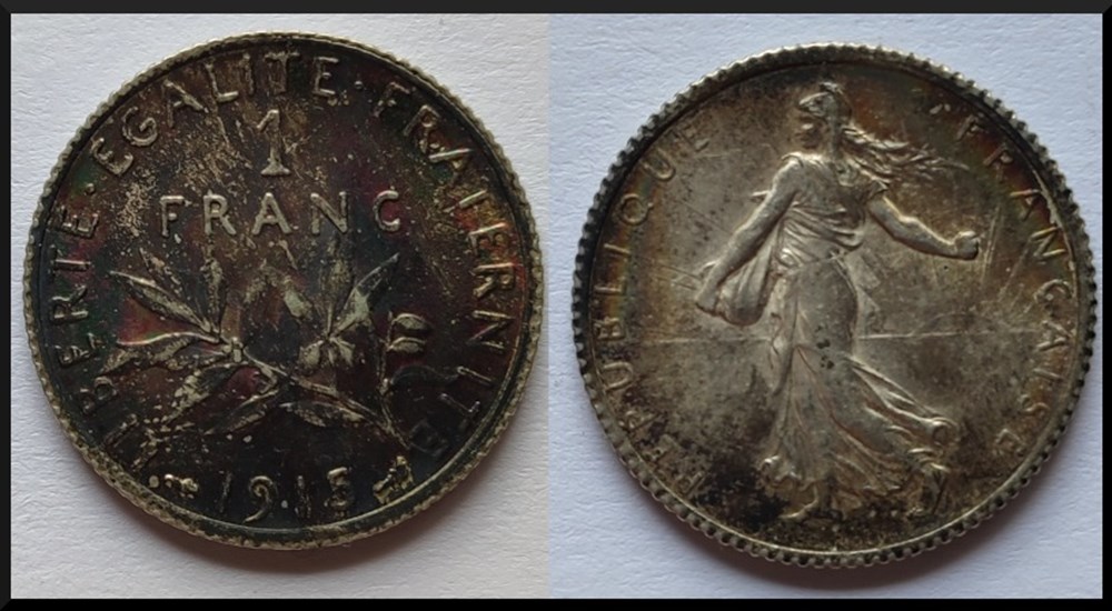 1 franc semeuse 1915 monnaies monde france 1 franc semeuse 1915