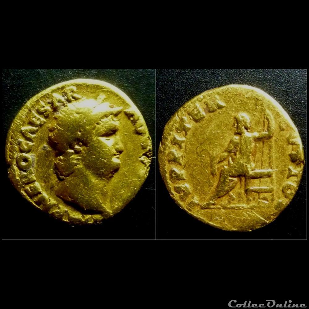 Auréus Néron 66-67 Jupiter monnaies antiques romaines imperiales et republicaines aureus neron 66 67 jupiter