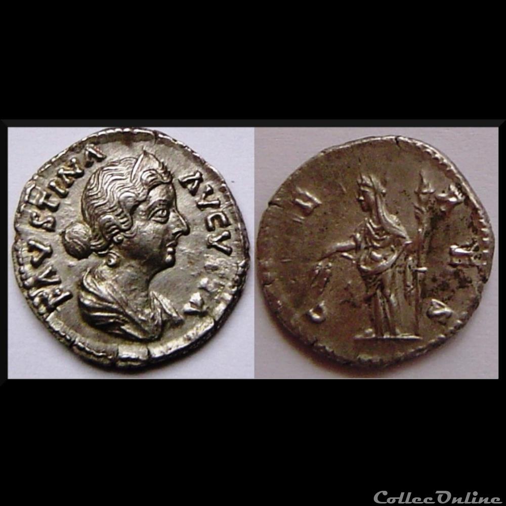 Denier Faustine Junior monnaie antique romaine denier faustine junior