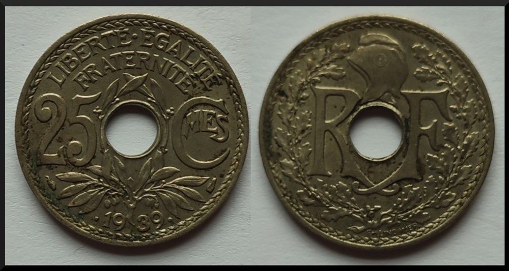 25 centimes Lindauer 1939 monnaies monde france 25 centimes lindauer 1939