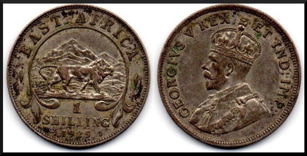 1 schilling Afrique de l'est 1925 monnaies monde 1 schilling afrique de est 1925