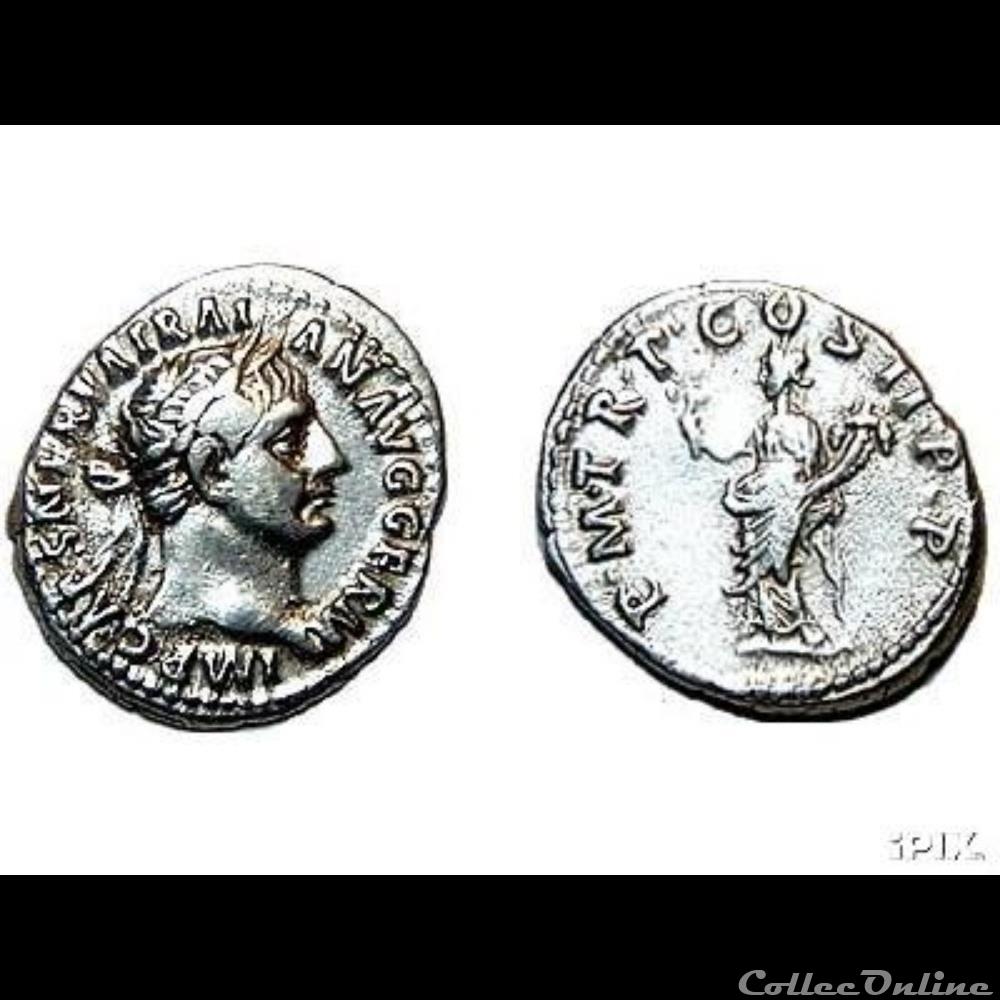 Denier de Trajan monnaie antique romaine denier de trajan
