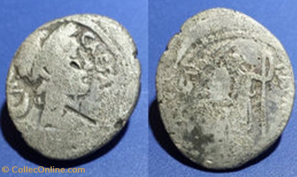 monnaies antiquite av jc ap romaines republicaines imperiales denier de jules cesar