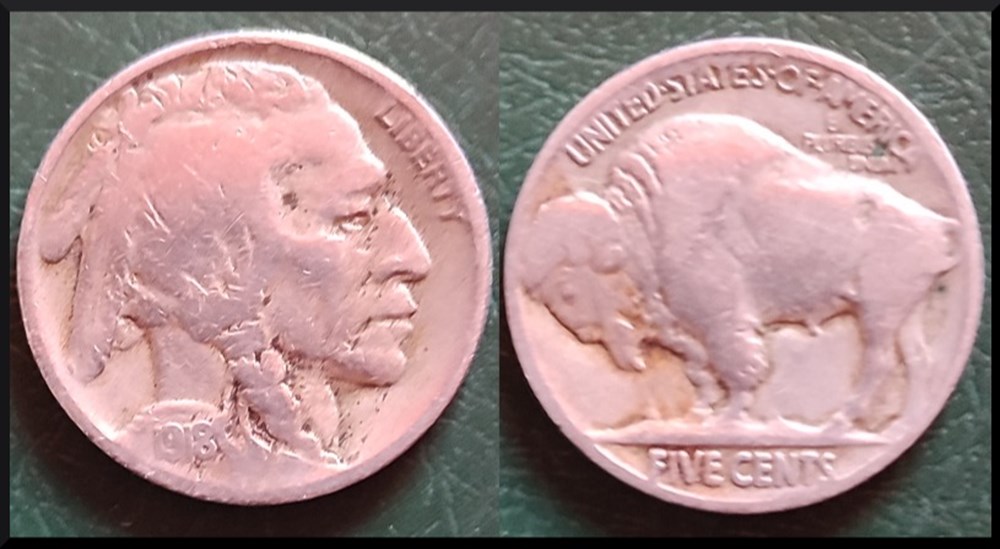 5 cents 1918 Buffalo USA monnaies 5 cents 1918 buffalo usa