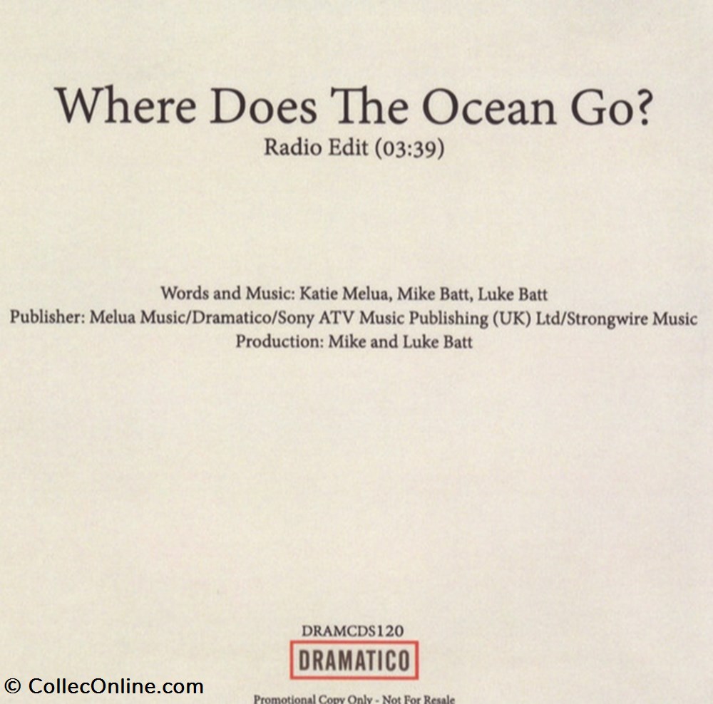 Where Does The Ocean Go ? (promo 1 titre) musique instruments cd where does the ocean go promo 1 titre