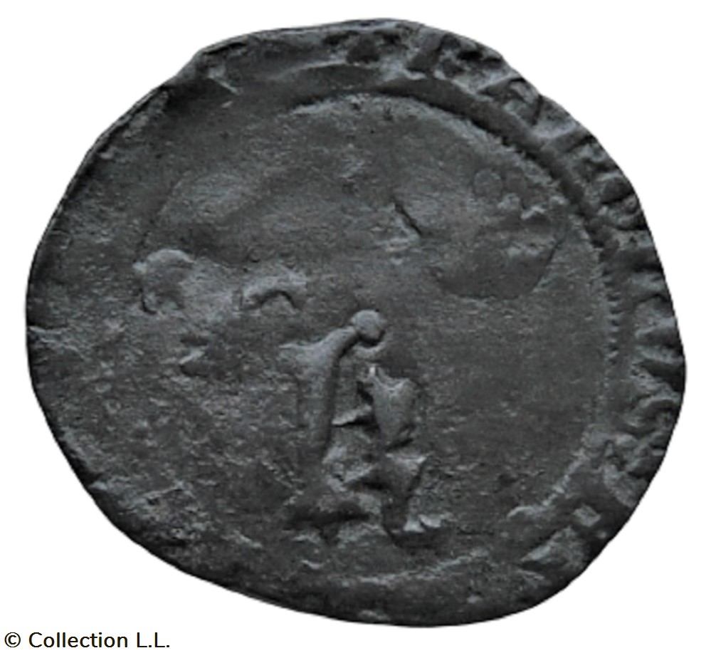 Double Tournois, 1° type, La Rochelle monnaie france royale double tournois 1 type la rochelle