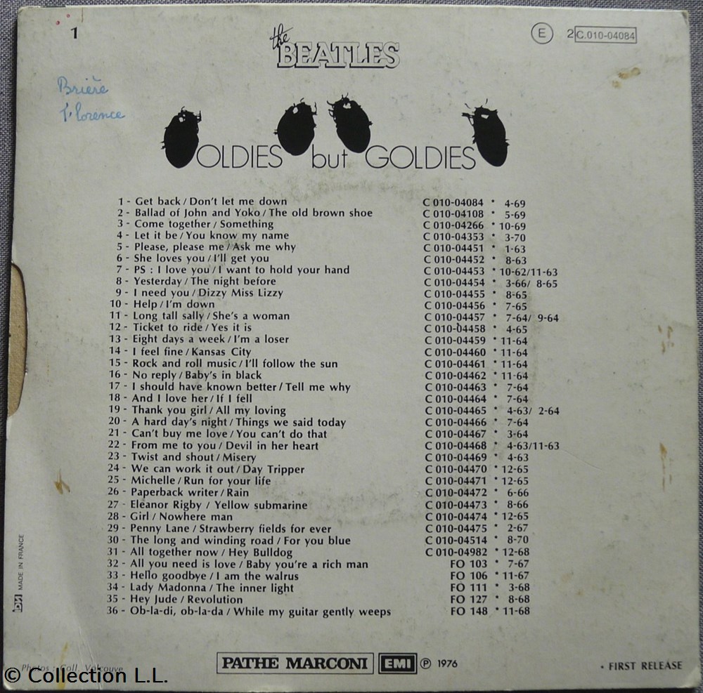 1976∼2C 010 04084∼Get Back musique instruments disques vinyles disque tours 1976 2c 010 04084 get back